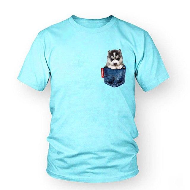 Husky Dog T-Shirt Women - Lovepawz