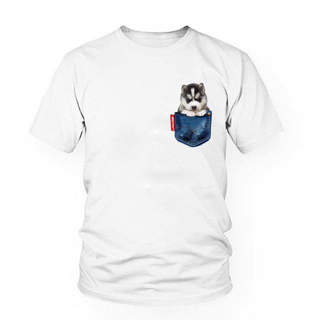 Husky Dog T-Shirt Women - Lovepawz