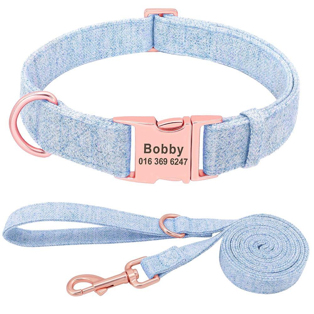 Fabric Soft Collar N Leash Set - Lovepawz