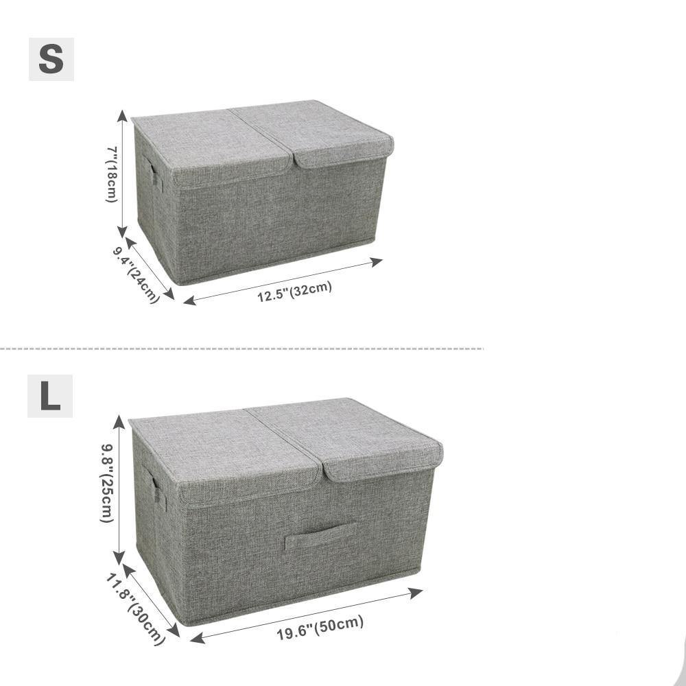 Personalized Double Dog Folding Storage Basket - Lovepawz