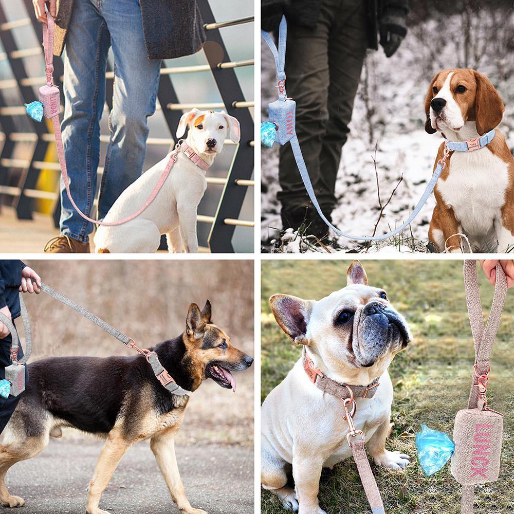 Personalized Dog Garbage Bag and Leash Set - Lovepawz