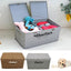 Personalized Double Dog Folding Storage Basket - Lovepawz