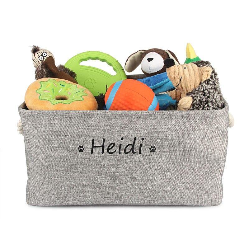 Solid Pet Toy Custom Storage Basket - Lovepawz