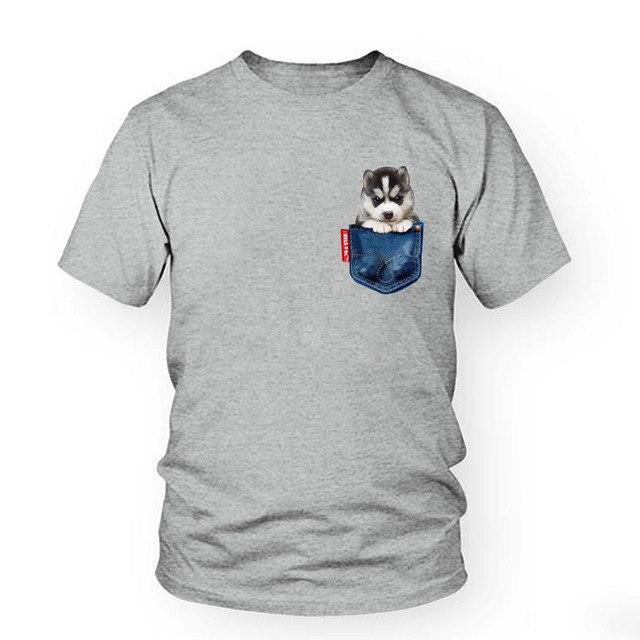 Husky Dog T-Shirt Women - Lovepawz