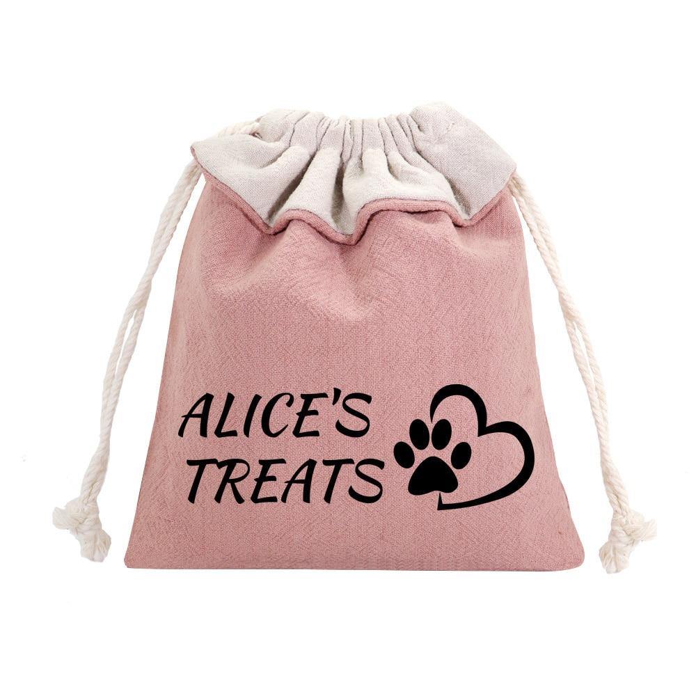 Personalized Custom Portable Dog Treat Snack Bags - Lovepawz