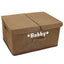 Personalized Double Dog Folding Storage Basket - Lovepawz