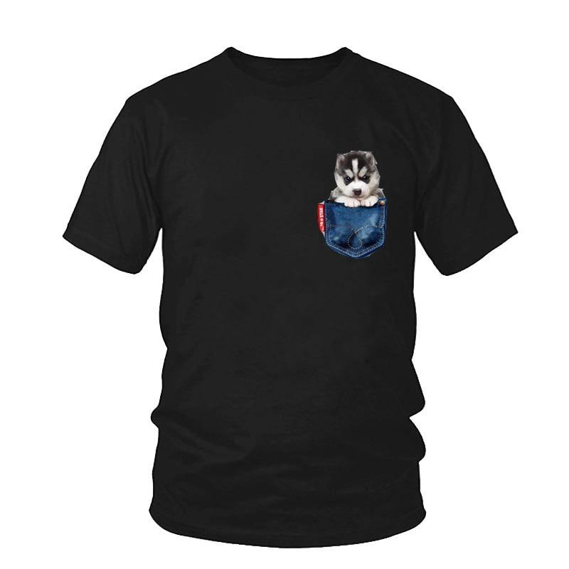 Husky Dog T-Shirt Men - Lovepawz