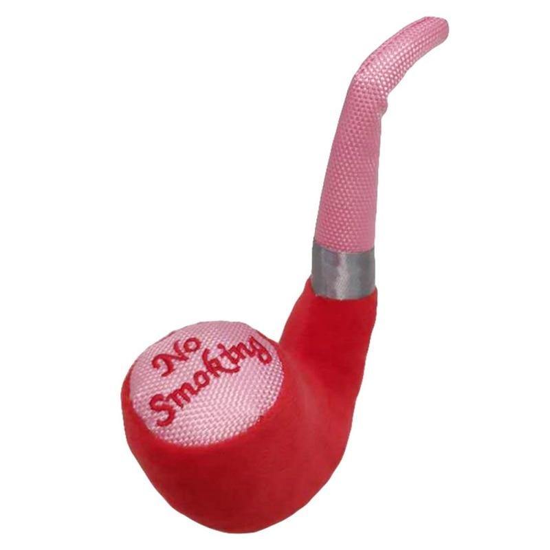 Smoke Pipe Dog Sound Squeak Plush Toys - Lovepawz