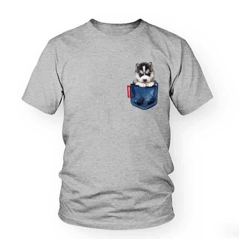 Husky Dog T-Shirt Women - Lovepawz