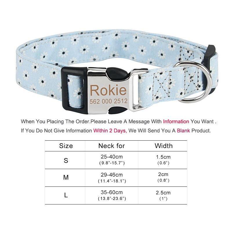 Customized Flower Collar - Lovepawz