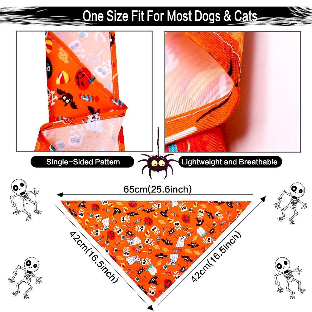 Halloween Styled Mix Dog Bandana Scarfs - Lovepawz