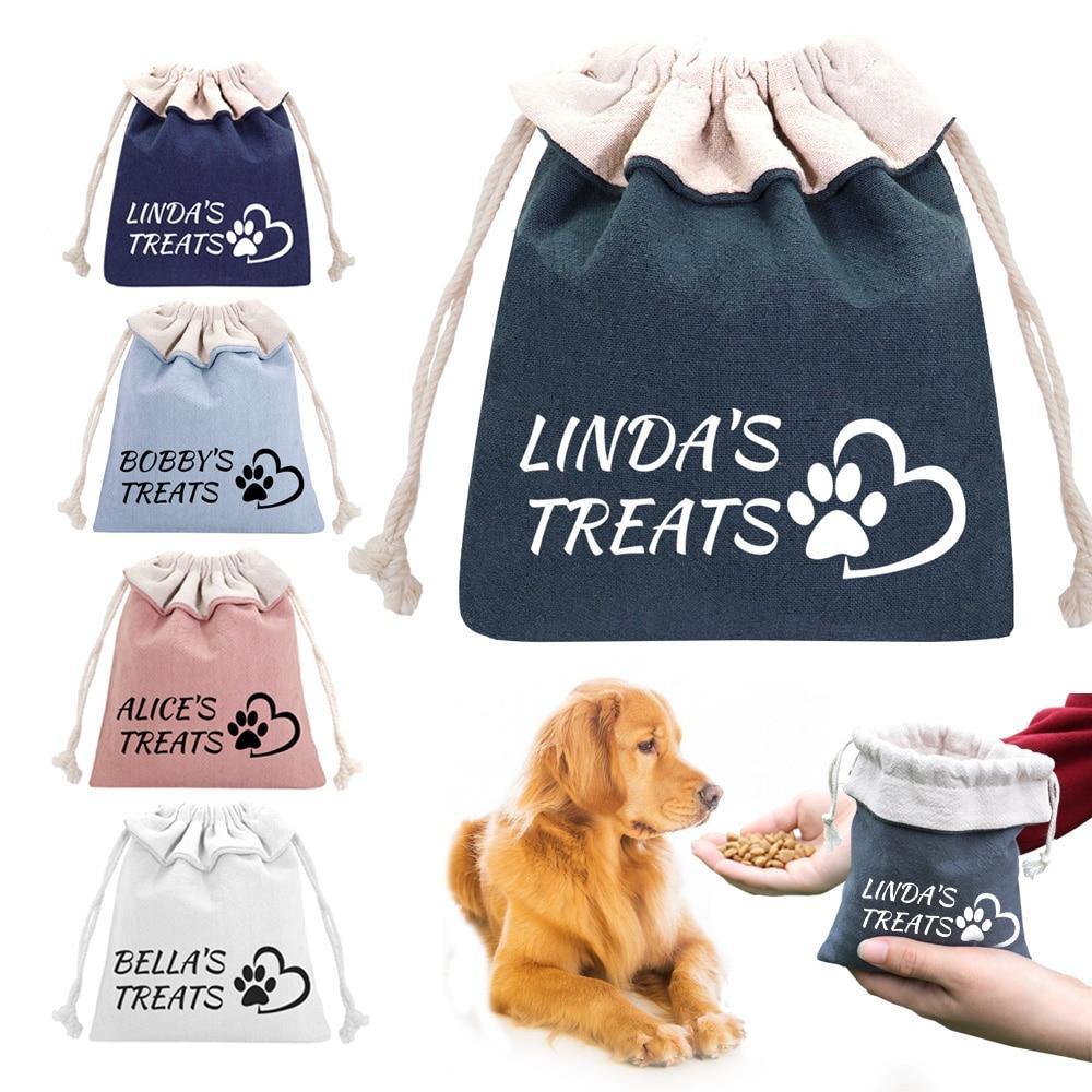 Personalized Custom Portable Dog Treat Snack Bags - Lovepawz
