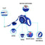3In1 Super Nylon Dog Leash - Lovepawz