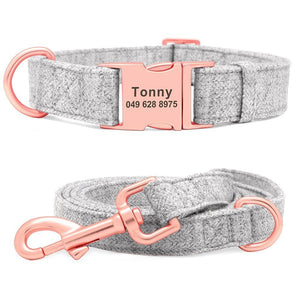 Fabric Soft Collar N Leash Set - Lovepawz