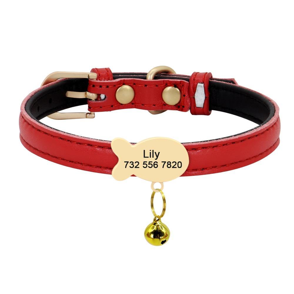 Cute Personalized BellFish Collar - Lovepawz