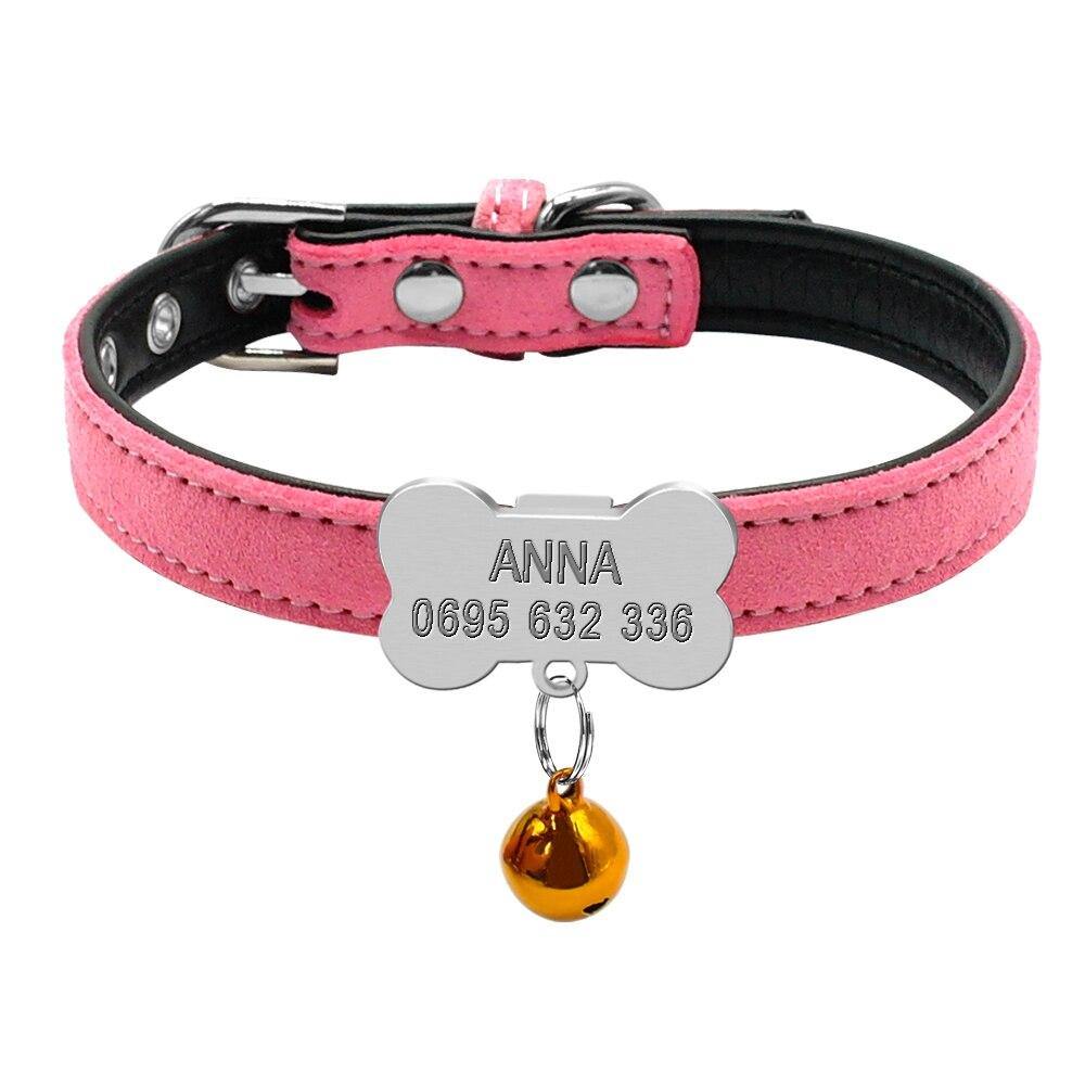 Personalized Puppy Collar with ID Tag - Lovepawz