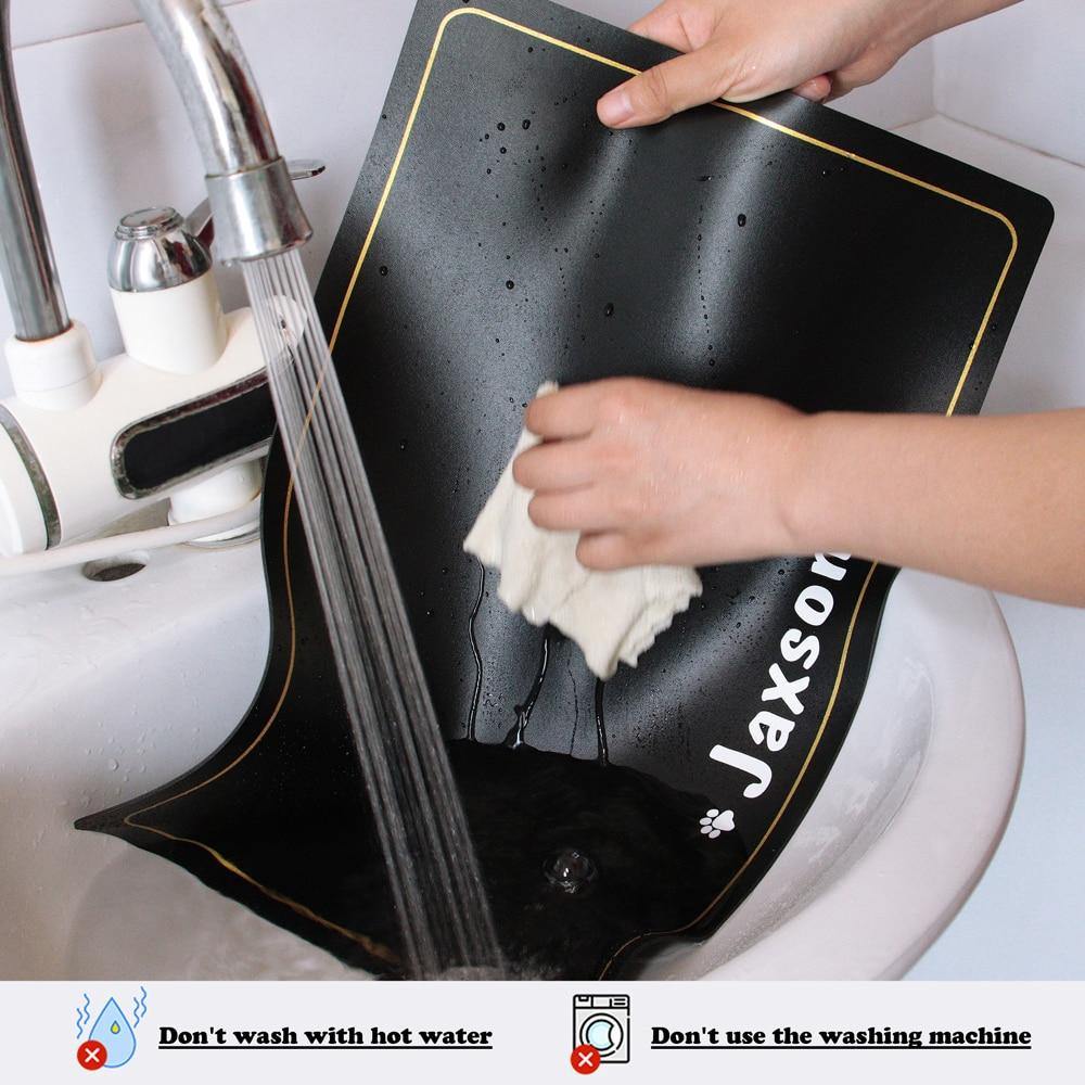 Personalized Custom Pet Feeder Mat Waterproof - Lovepawz