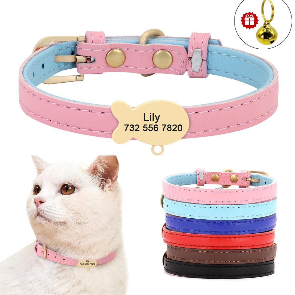 Cute Personalized BellFish Collar - Lovepawz