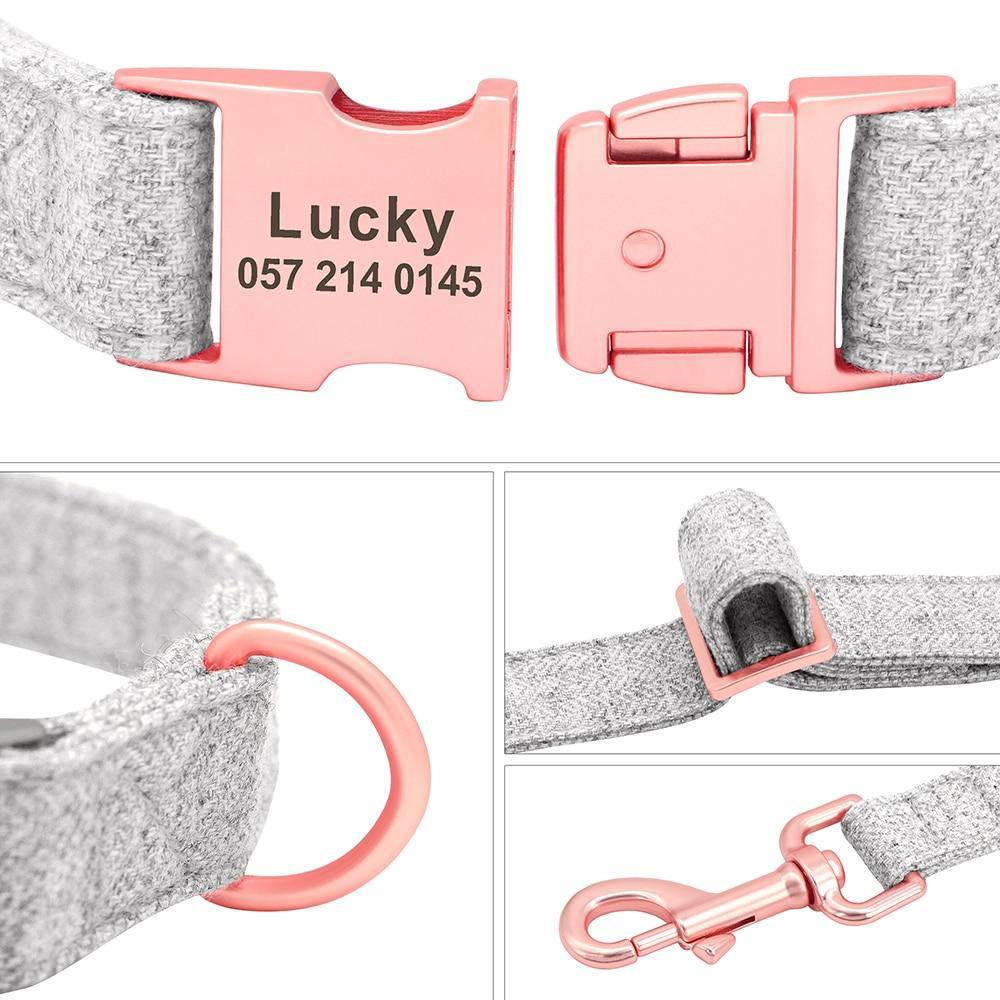 Fabric Soft Collar N Leash Set - Lovepawz