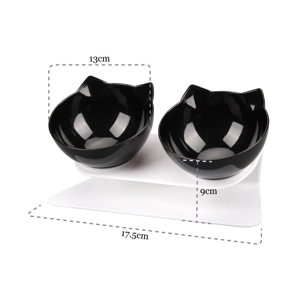 Double Cat Non-slip Bowl - Lovepawz