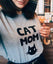 "Cat Mom" Women's Top Cotton T-Shirt - Lovepawz