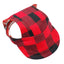 Plaid Summer Dog Baseball Cap - Lovepawz