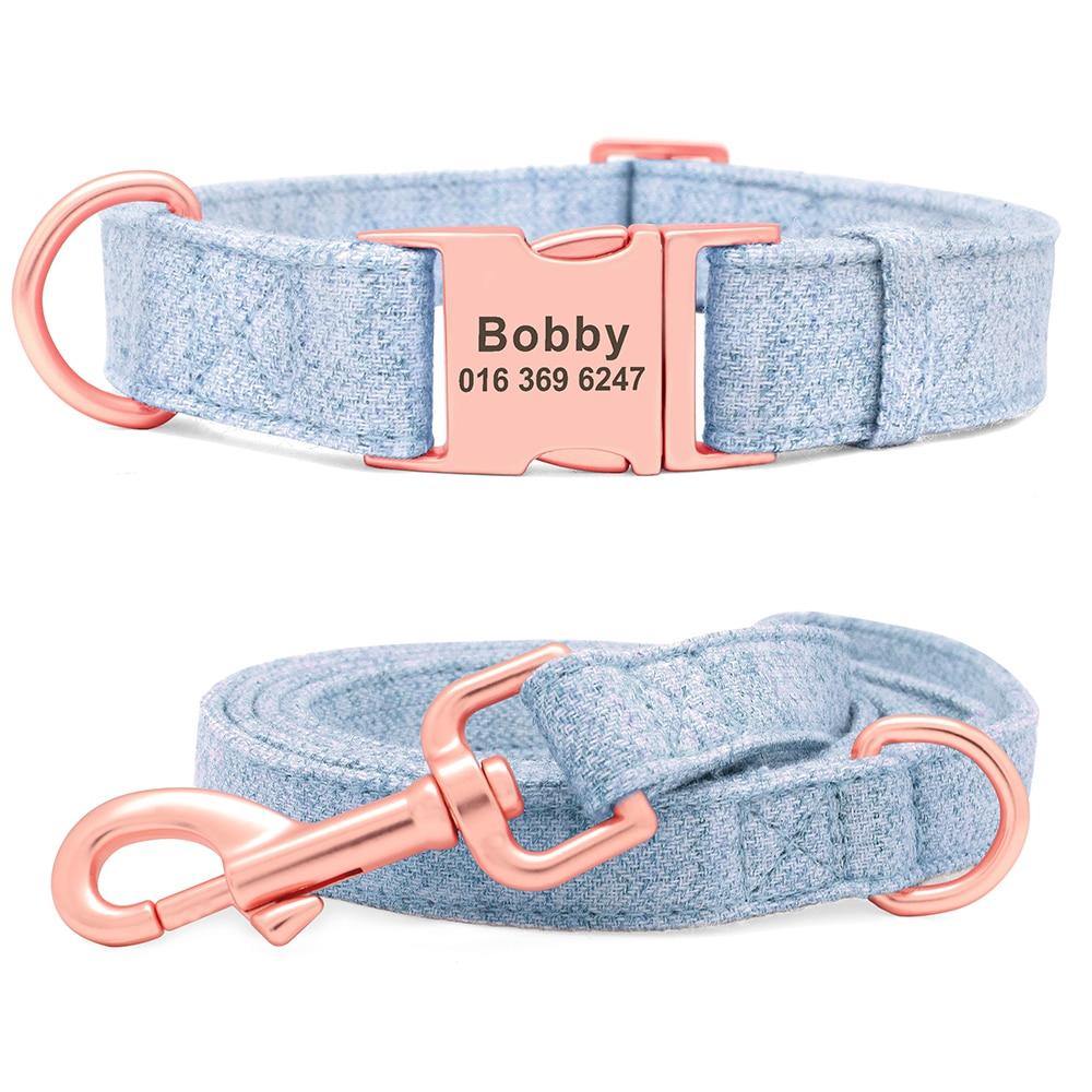 Fabric Soft Collar N Leash Set - Lovepawz
