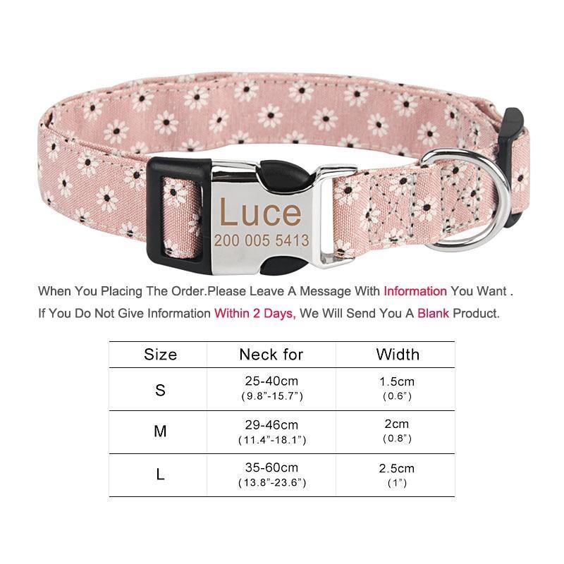 Customized Flower Collar - Lovepawz