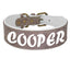 Personalized Large Wide Leather Custom Print Dog Collar - Lovepawz
