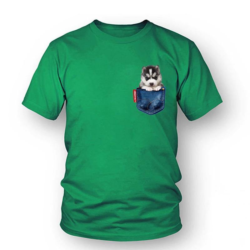 Husky Dog T-Shirt Women - Lovepawz