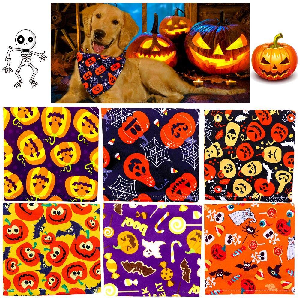 Halloween Styled Mix Dog Bandana Scarfs - Lovepawz