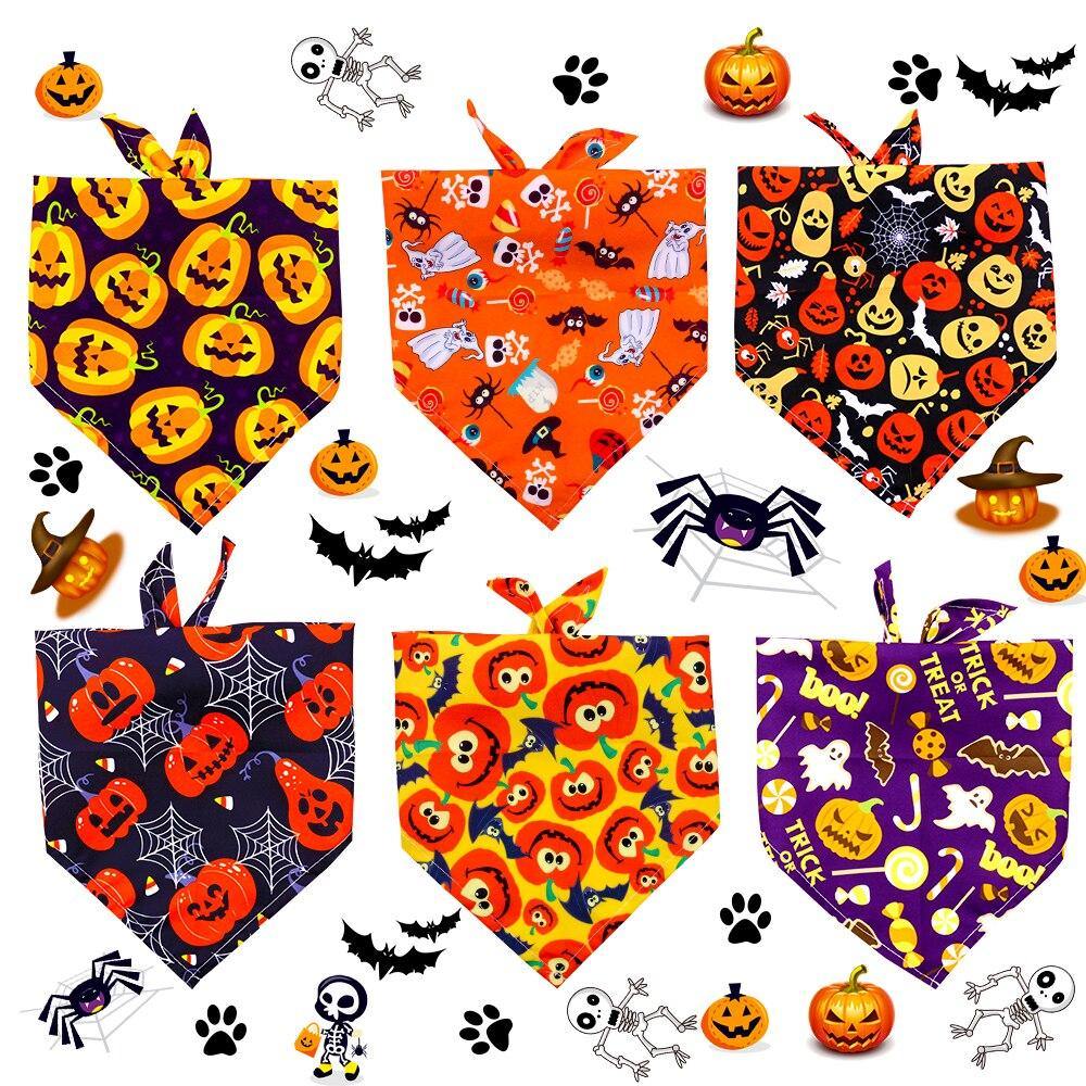 Halloween Styled Mix Dog Bandana Scarfs - Lovepawz