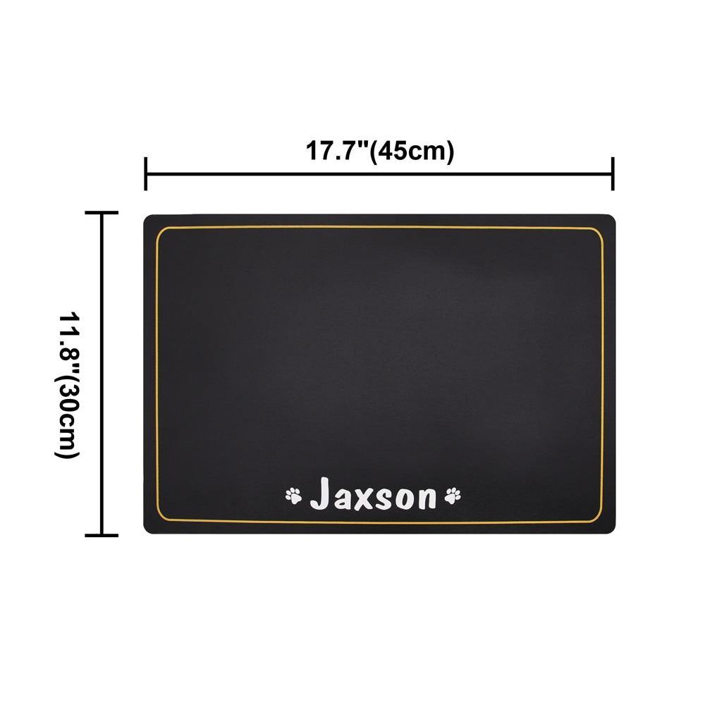 Personalized Custom Pet Feeder Mat Waterproof - Lovepawz