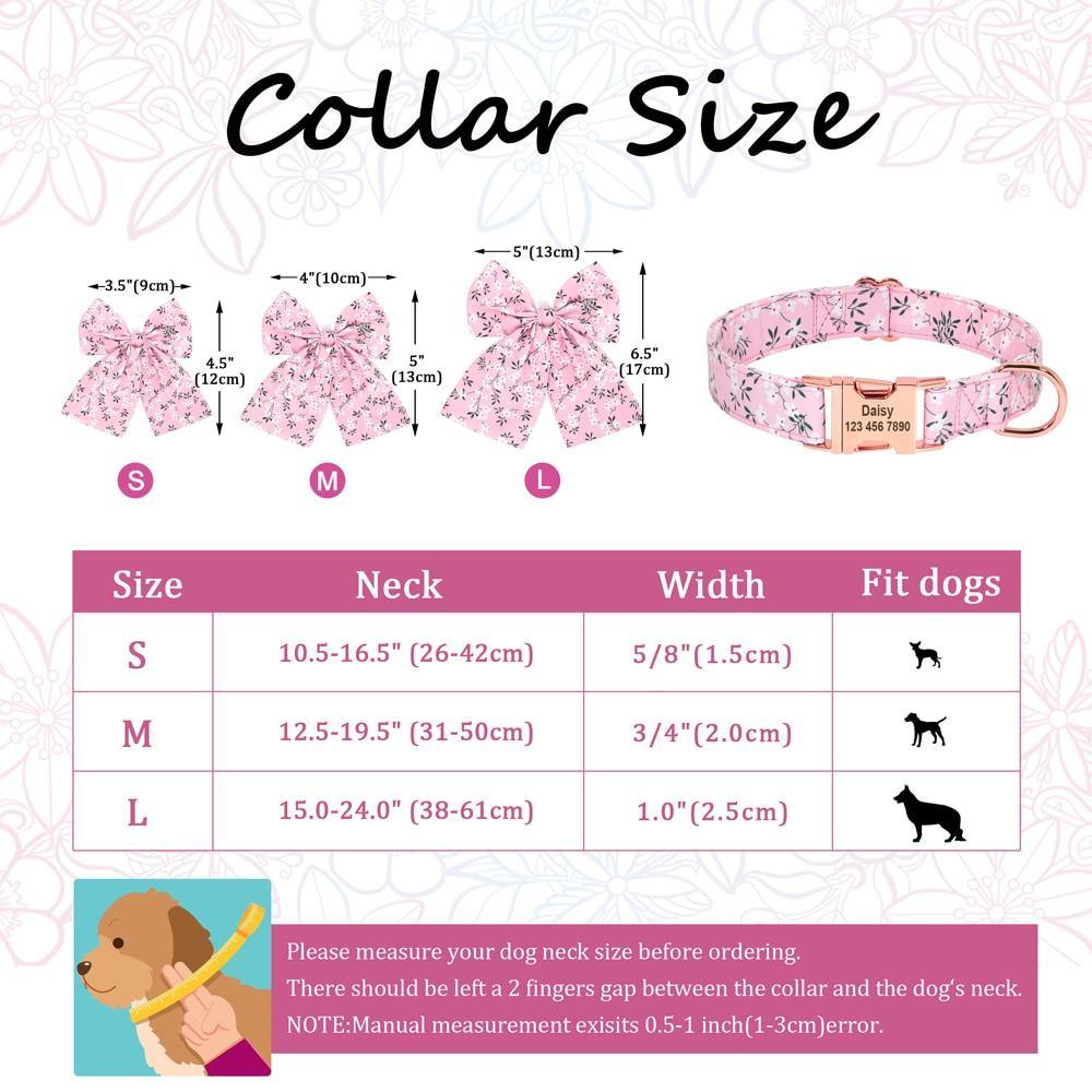Personalized FruityBow Collar - Lovepawz
