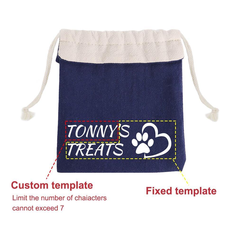 Personalized Custom Portable Dog Treat Snack Bags - Lovepawz