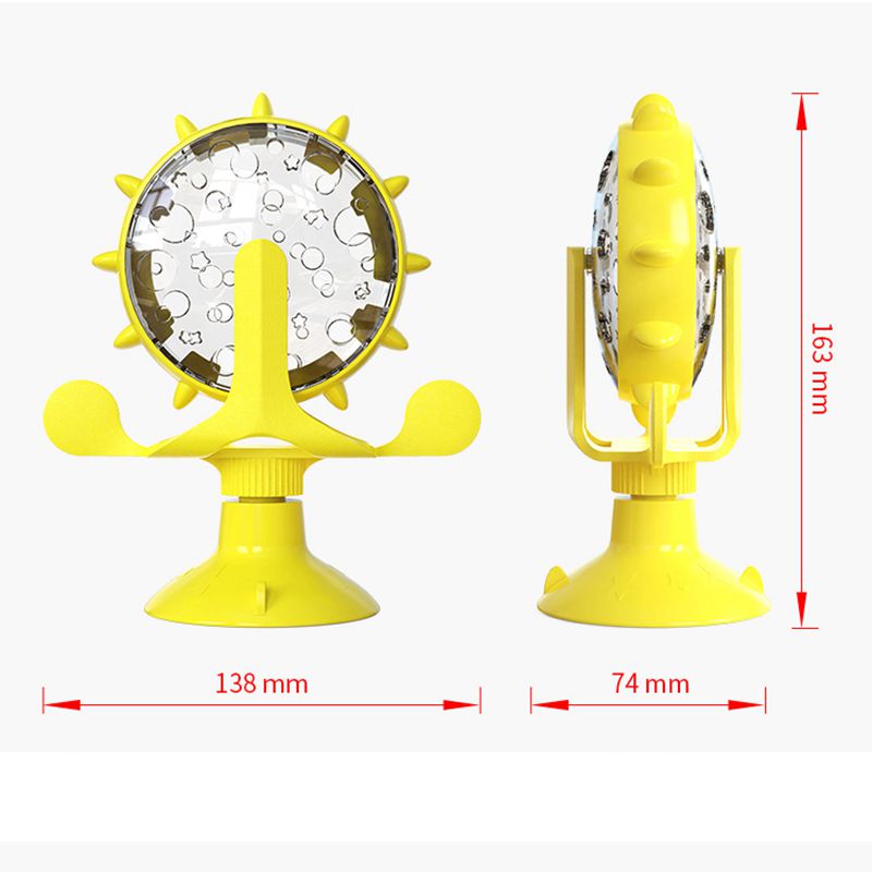 Cat Turntable Toy Pet Windmill Food leakage Exercise Training Toy - Lovepawz