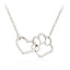 Double Paw Footprint Necklace - Lovepawz