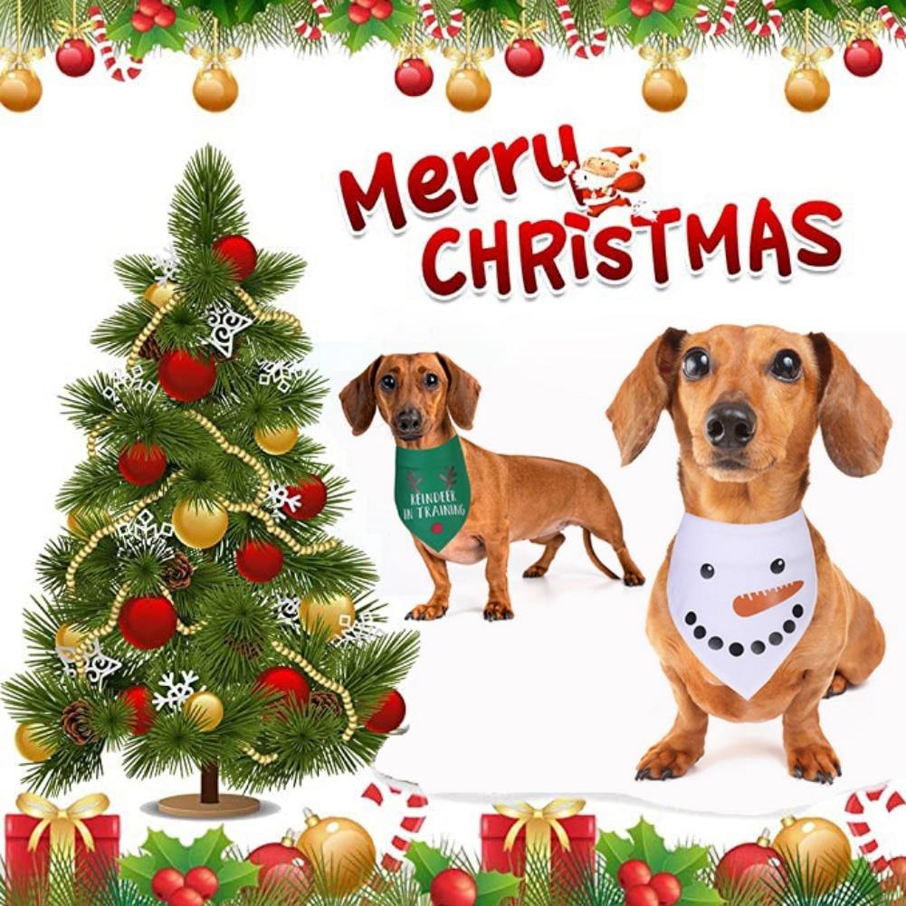 Christmas Themed Dog Bandanas Accessories - Lovepawz