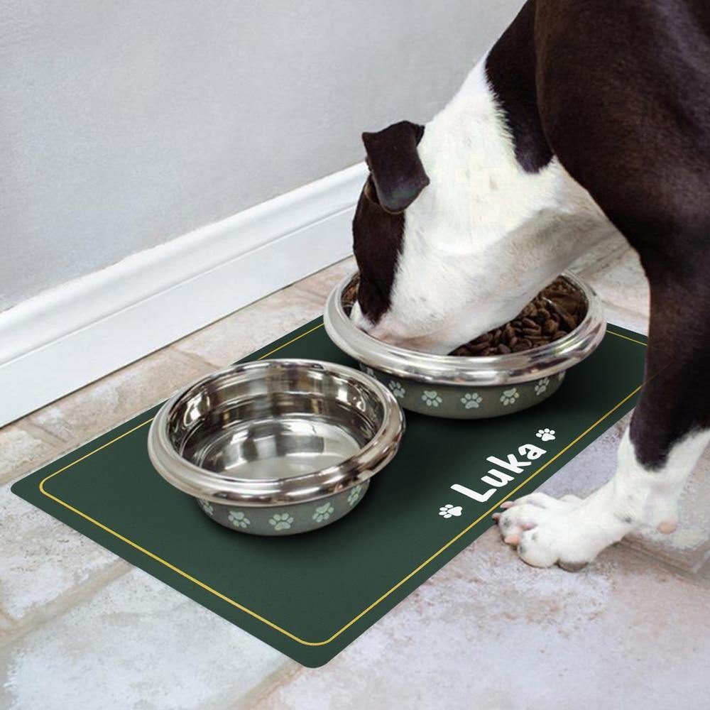 Personalized Custom Pet Feeder Mat Waterproof - Lovepawz