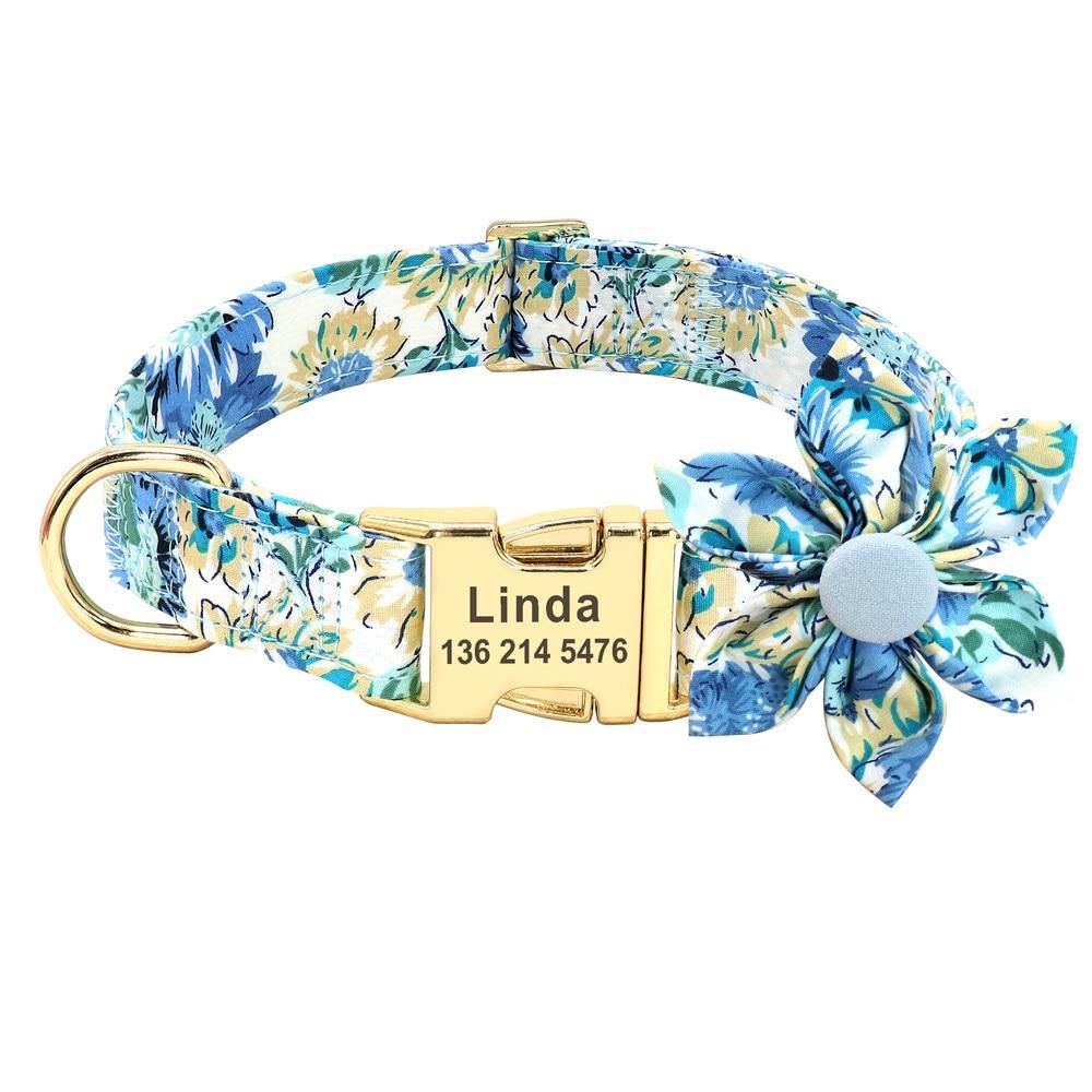 Personalized Flower Bowknot Set - Lovepawz