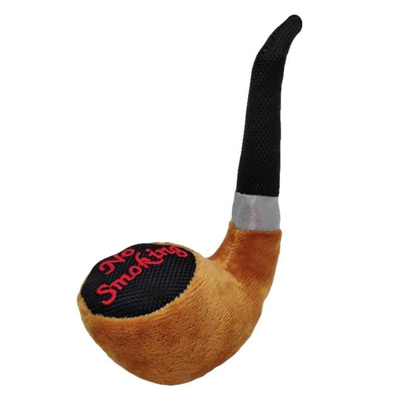 Smoke Pipe Dog Sound Squeak Plush Toys - Lovepawz