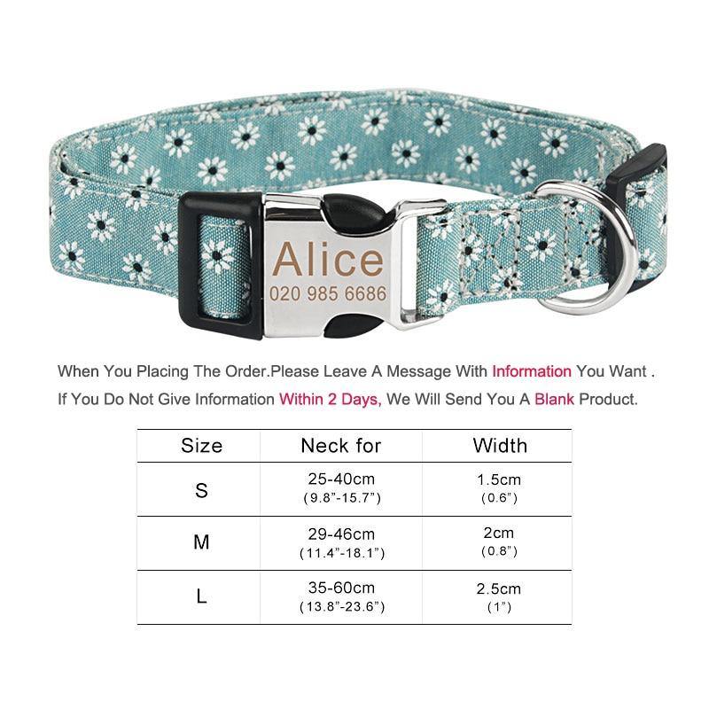 Customized Flower Collar - Lovepawz