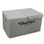 Personalized Double Dog Folding Storage Basket - Lovepawz
