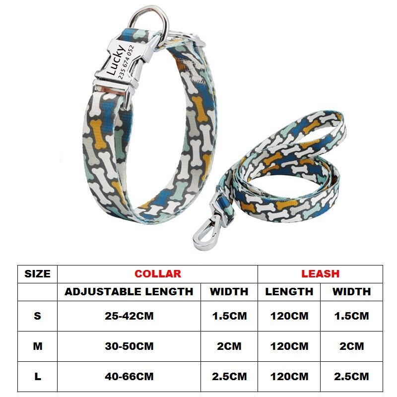 Bone Mesh Personalized Collar Set - Lovepawz