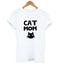 "Cat Mom" Women's Top Cotton T-Shirt - Lovepawz