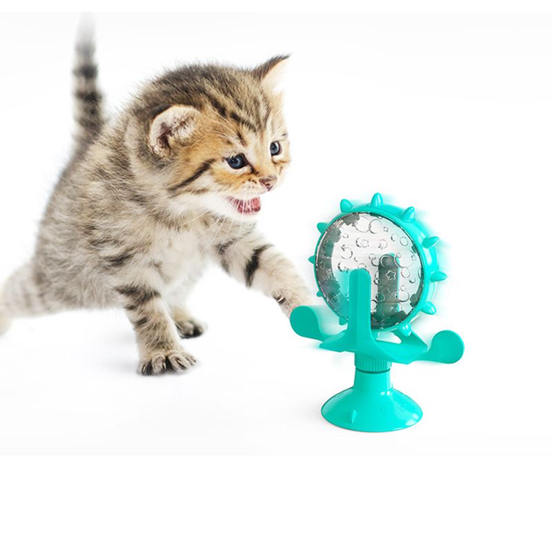 Cat Turntable Toy Pet Windmill Food leakage Exercise Training Toy - Lovepawz