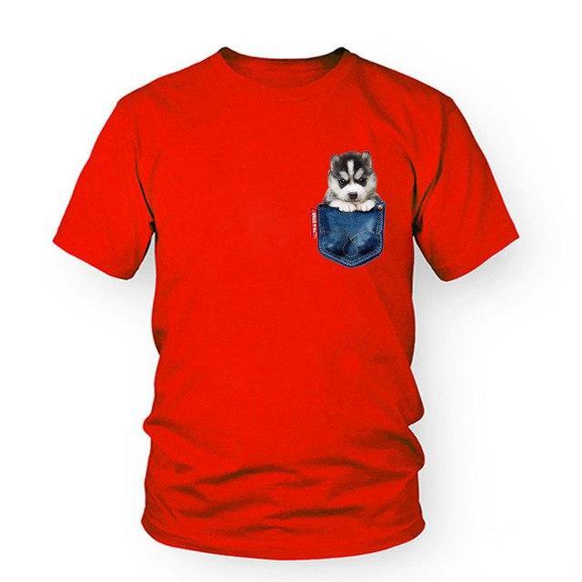 Husky Dog T-Shirt Women - Lovepawz