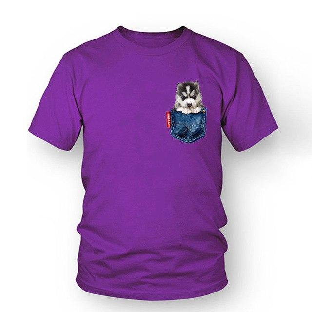 Husky Dog T-Shirt Women - Lovepawz