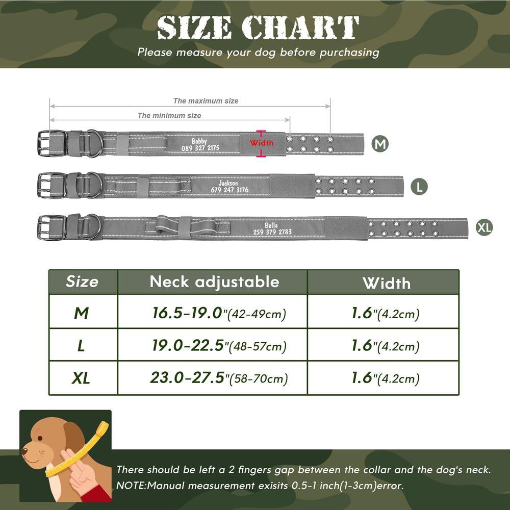 Custom Military Tactical Dog Collar - Lovepawz