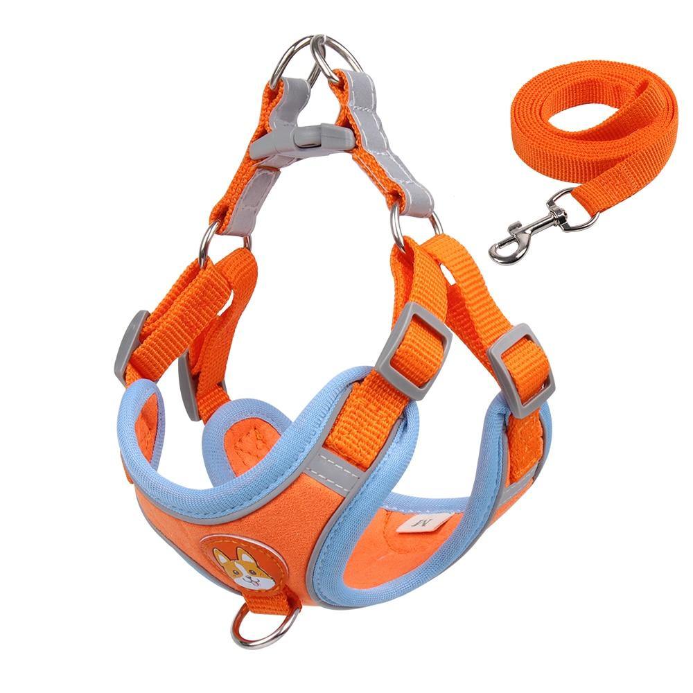 Reflective Terrier Dog Harness and Leash Set - Lovepawz